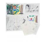 4pc Pablo Picasso Original Lithographs COAs