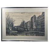 Bernard Buffet "St Martins Canal" Lithograph