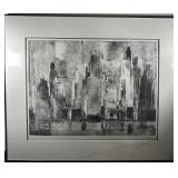 Peter Freeth Aquatint "Unreal City"