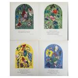 12pc Marc Chagall "Jerusalem Windows" Litho