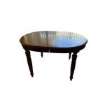 19C Turned & Reeded Leg Oval Dining Table