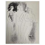 Pablo Picasso Litho "Four Women" COA & Stamped