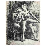Pablo Picasso Litho "Deux Femmes Nues" Stamp & COA