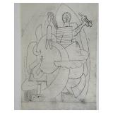 Pablo Picasso Litho Untitled #10/100 COA & Stamp