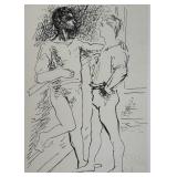 Pablo Picasso Litho "Grace et Mouvement" COA Stamp