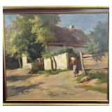 Gyula Julius Zorkoczy "Afternoon Stroll" Oil