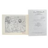 Pablo Picasso "Suite Vollard" Litho COA