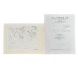 Pablo Picasso "Suite Vollard" Lithograph COA