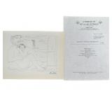 Pablo Picasso "Suite Vollard" Litho COA