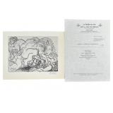 Pablo Picasso "Suite Vollard" Lithograph COA