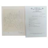 Pablo Picasso "Picasso Dessins" COA & Seal