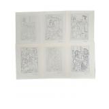 6pc Picasso Etchings "Lysistrata by Aristophanes"