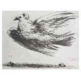 Pablo Picasso LaColombe Crayon "The Dove" COA