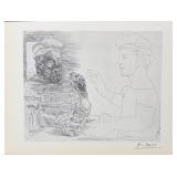 Pablo Picasso "Two Catalan Drinkers" Litho COA