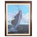 Carey Chen Hand Embellished Lithograph #637/800