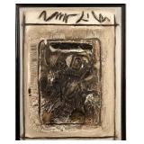 James Groody Original Mixed Media on Board Signed