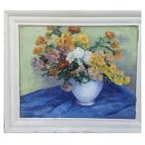 Max Kuehne Original Oil on Canvas Floral Still