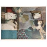 Alvar Sunol (1935) "Maternite" Orig Color Litho