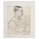 Pablo Picasso Igor Stravinsky Portrait Litho COA