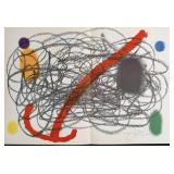 Joan Miro Original Color Lithograph "Oiseau Rouge"