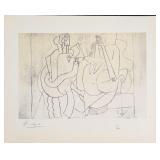 Pablo Picasso "Card Players at Table" Litho COA