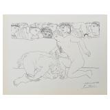 Pablo Picasso "Vanquished Minotaur" Litho COA