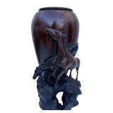 19C Japanese Meiji Era Bronze Wild Horses