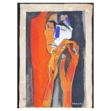 After Oswaldo Guayasamin Oil on Canvas