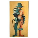 Junko Original Oil on Canvas "S&M Warrior"