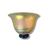 Donald Carlson Jr Iridescent Footed Vase