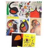 8pc Joan Miro Original Color Lithographs