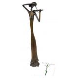 Ruth Block Bronze Violinist & Autographed Book