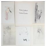 6pc Yvette Guilbert vue par Toulouse-Lautrec