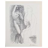 Pablo Picasso "Nude Woman in Front of a Statue"