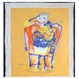 After Willem de Kooning "Woman" Series Mixed Media