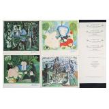 4pc Pablo Picasso Lithographs "Les Dejeuners"