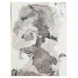 8pc Pablo Picasso Original Lithographs Black & Wh