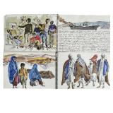 2pc The Israel Sketchbooks by Hans Erni