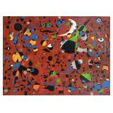 After Joan Miro Reproduction Oil on Canvas