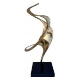 Louis Pearson Sculpture Polished Bronze Abstract