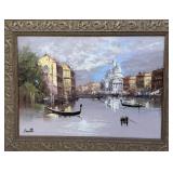 South Original Oil on Canvas Venice Grand Canal
