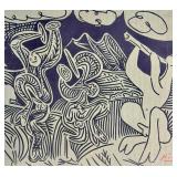 Pablo Picasso Linocut "Dancing Satyrs & Flute