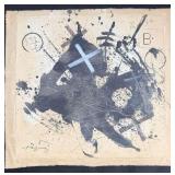 After Antoni Tapies Mixed Media on Canvas