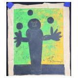 After Rufino Tamayo "The Juggler" Color Mixograph