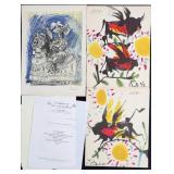 3pc Pablo Picasso Lithographs "Verve & Hommage