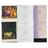 2pc Pablo Picasso Original Linocuts