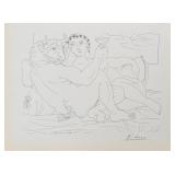 Pablo Picasso "Minotaur and Young Woman" Litho