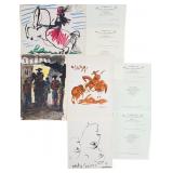 4pc Pablo Picasso Original Color Lithos