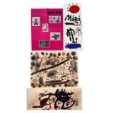 5pc Joan Miro Covers Lithographs & Poster