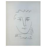 Pablo Picasso "Pour Robie" Etching on Arches